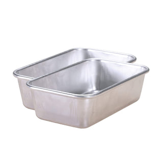 Naturals Loaf Pan by Nordic Ware – 1.5 Pound, 2-Pack, 1.5 pounds, Aluminum, Natural, Pack of 2