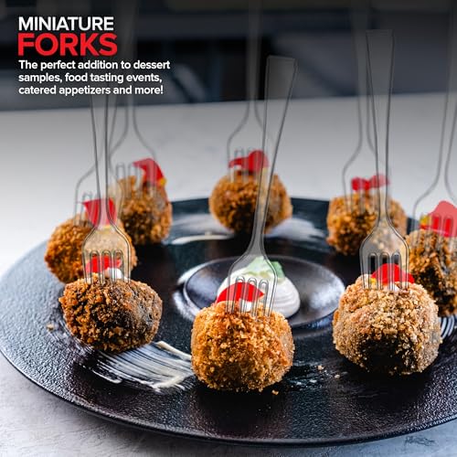 Stock Your Home Mini Fork / Clear / 100 Count Dessert Forks