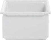 Fit Perfect 1/6 Size White Aluminum Food Pan - 6 3/4" L x 6 1/5" W x 3 7/10" D