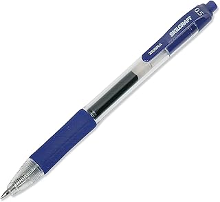 AbilityOne Retractable Gel Pen - Fine Point, Blue Ink 7520-01-647-3134: Dozen, 12 Item(s)
