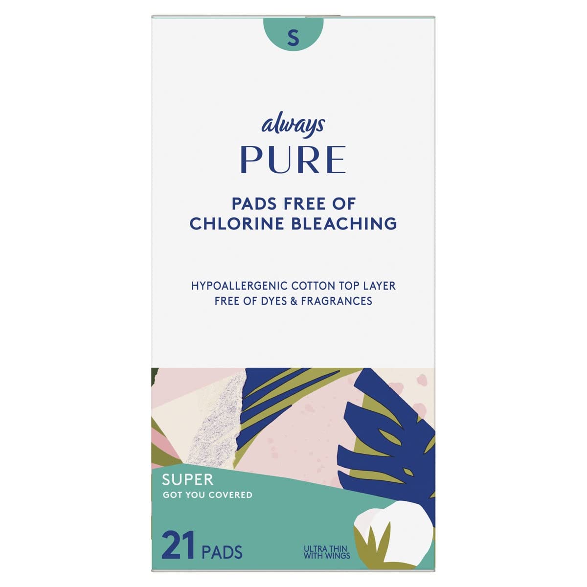 Pure Ultra Thin Super Pads With Wings by Always – Gel,Cotton