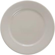 World Princess Rolled-Edge Warm White Stoneware Luncheon Plate - 9" Dia, 24 per Case