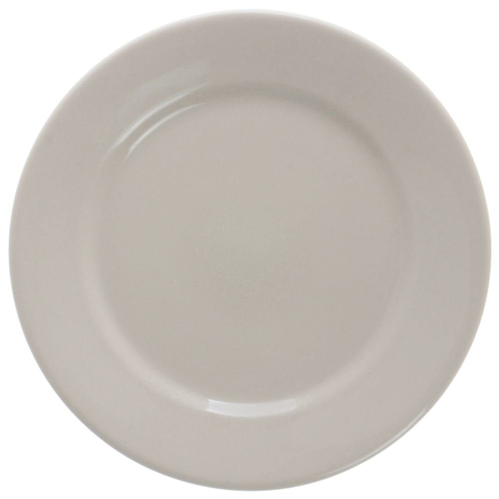 World Princess Rolled-Edge Warm White Stoneware Luncheon Plate - 9" Dia by WORLD TABLEWARE INC(UNIT OF LIBBEY) – Medium, Stoneware, Warm White, Pack of 24, Model 10663114007708