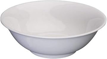 Winco 41 oz White Rimless Melamine Bowl (Set of 12) | Dishwasher safe, Shatterproof, Heat resistant, Restaurant service, Great for Salads, Sides, Pasta and Shared Dishes