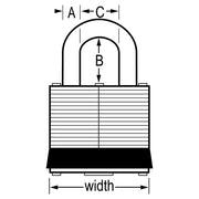 1KALJ Outdoor Padlock with Key by Master Lock – 1LJ, Alloy Steel, Silver, Model 1DLJ