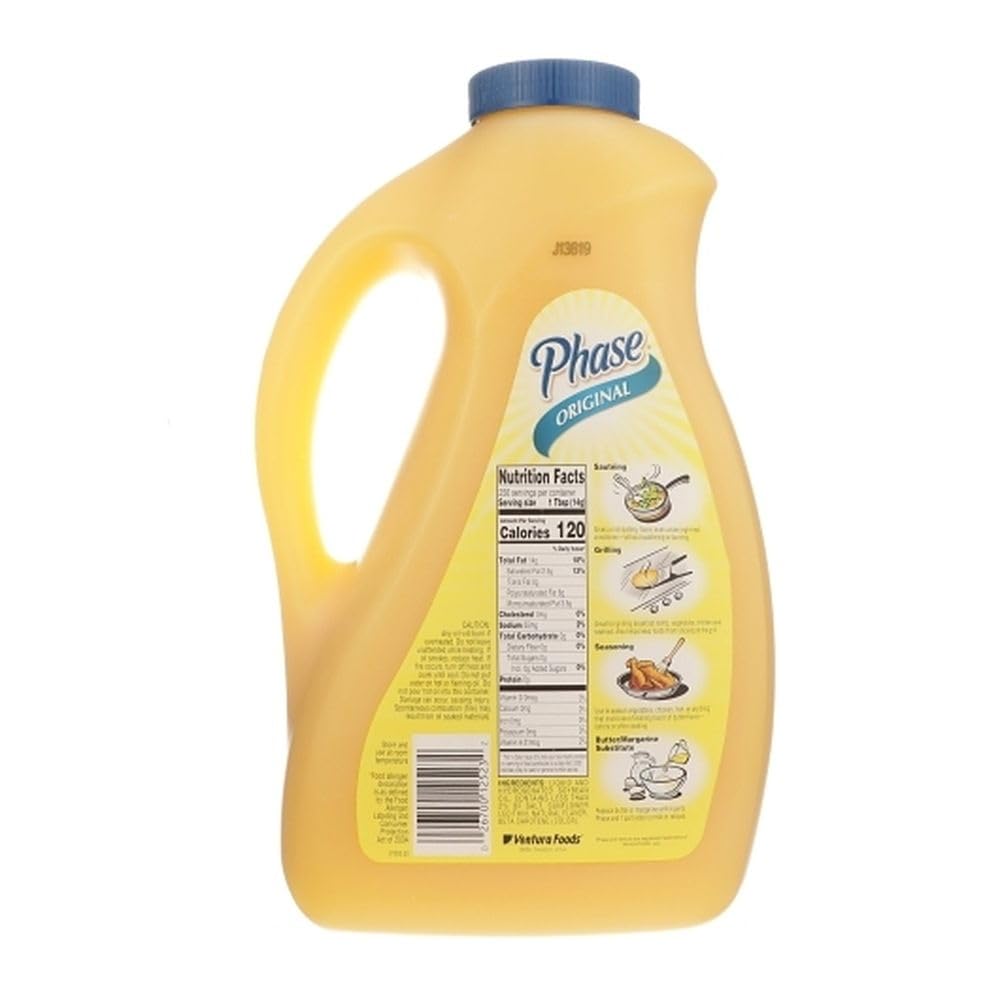 Phase Trans Fat Free Liquid Butter Alternative by Ventura Foods – 128 Fl Oz (Pack of 3), Pack of 3, Model 15391