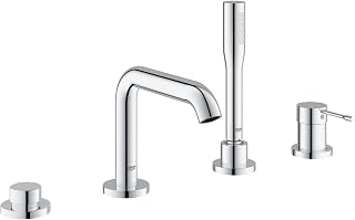 GROHE 19578001 Essence New Roman Tub Filler With Personal Hand Shower, Starlight Chrome