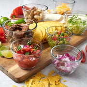 Anchor Hocking 2 Cup, 6-Piece Set (3 Bowls and 3 Lids) / Clear / Casual Mixing Bowls