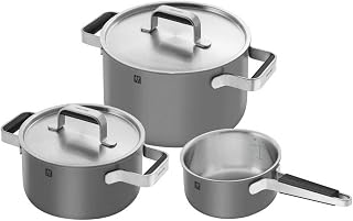 ZWILLING Grey Pots and Pans - Pack of 3