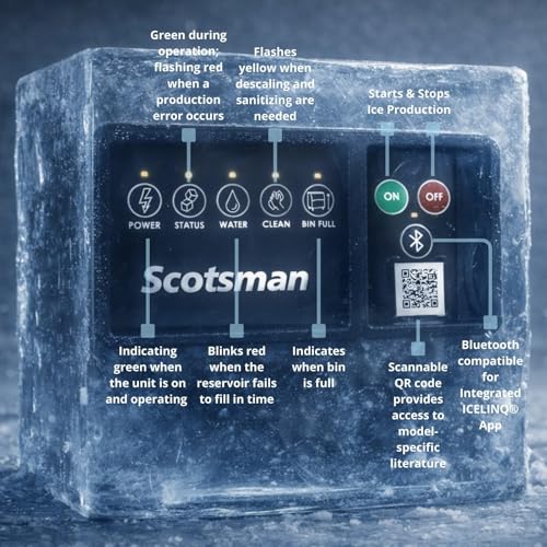 Scotsman 365 lb / Day - 180 lb Ice & Water Bin - 208V / 180.0 pounds / 1 Ice Makers