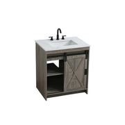 Austin Bathroom Vanity Rustic Grey by Lighting Design – Engineered Wood, Rustic Grey, Model VF90530RG