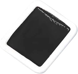 Prang Non-Toxic Semi-Moist Watercolor Paint Refill, Plastic Half Pan, Black, 12 Pans