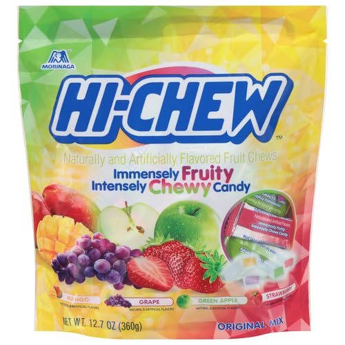 Hi Chew Original Chewy Candy - Stand Up Bag by HI-CHEW – 12.7 Ounce (Pack of 6), Pack of 6