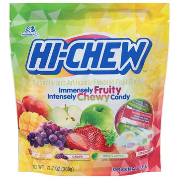 Hi Chew Original Chewy Candy - Stand Up Bag by HI-CHEW – 12.7 Ounce (Pack of 6), Pack of 6