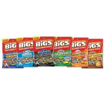 Bigs Assorted Sunflower Seed by Thanasi – 5.35 Ounces, Pack of 36