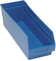 QUANTUM STORAGE SYSTEMS Shelf Bin, Blue, 6"H x 17-7/8"L x 8-3/8"W, 1EA Blue Polypropylene QSB208BL - 1 Each