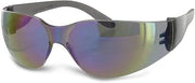 Radians Rainbow Mirror Safety Glasses, Scratch-Resistant, Wraparound