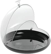 Cal-Mil Black Acrylic Tilt-Top Sample Dome - 8"Dia x 5"H