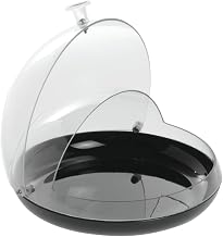 Cal-Mil Black Acrylic Tilt-Top Sample Dome - 8"Dia x 5"H