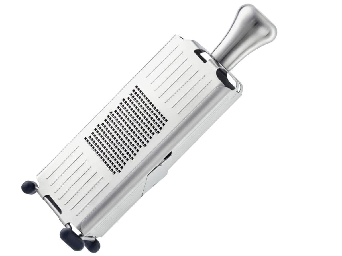 Rosle Kitchen Collection Stainless Steel Grater/Slicer Coarse Stainless by Rösle – 25 x 8,5 x 8,5 cm, Stainless Steel, Silver, Model 95009