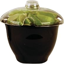 Black ABS Salsa Bar Bowl - 6 1/2"Dia x 4 1/2"H