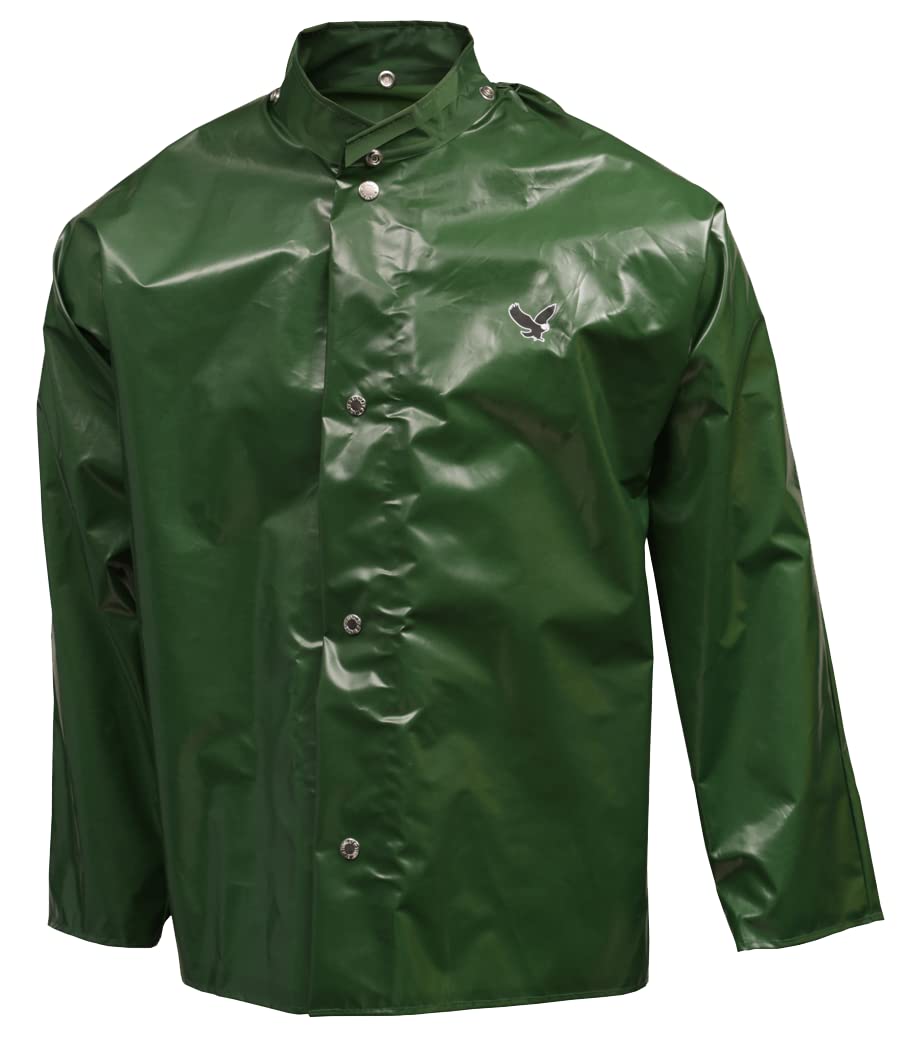 Iron Eagle Waterproof Jacket by TINGLEY – X-Small, Polyurethane on Nylon, Green, Model J22208