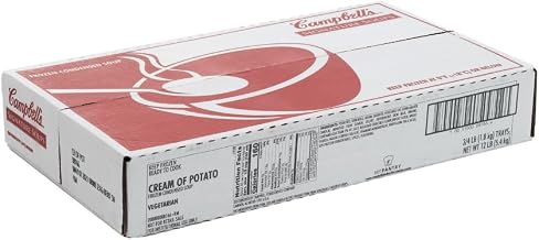 Campbells Frozen Condensed Cream of Potato Soup - 4 lb. tray, 3 per case