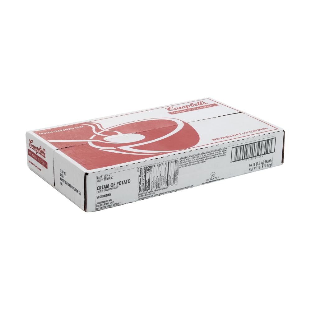 Campbells Frozen Condensed Cream of Potato Soup - 4 lb. tray by Campbell's – 4 lb., Pack of 3