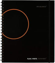 Planning Notebook by AT-A-GLANCE, Undated, 8-1/2" x 11", Plan. Write. Remember., with Reference Calendars, Black (7062090521)