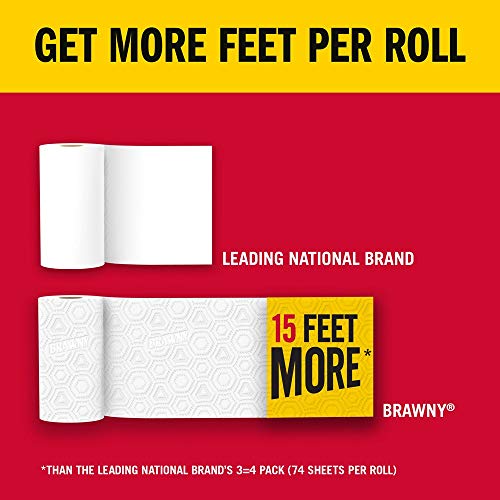 Brawny 1 / 2 Count (Pack of 1) / white Paper Towels