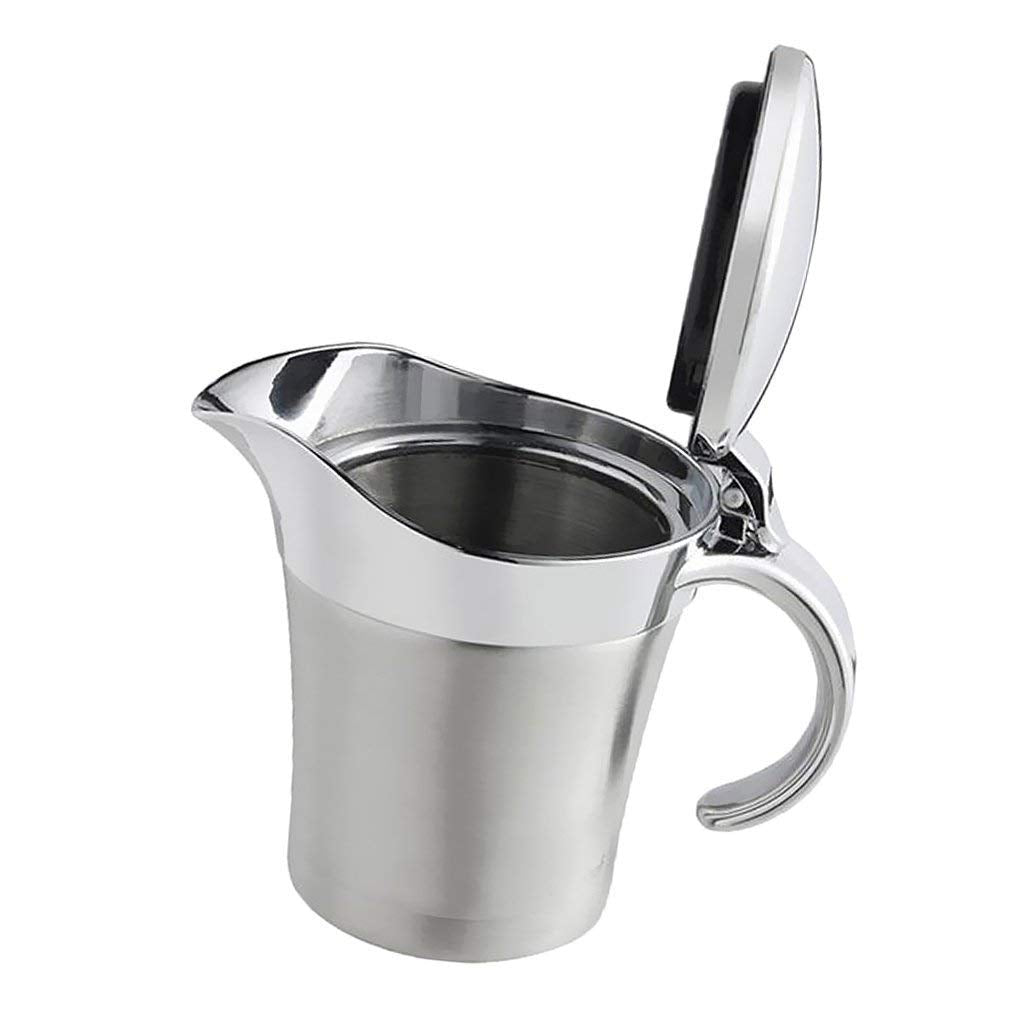 Miecux Double Insulated Gravy Boat, 16 Ounces, Stainless Steel