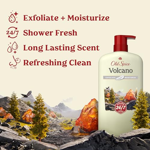 Old Spice 30 Fl Oz (Pack of 4) / Revitalizing with Charcoal / Black Body Washes