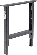 Global Industrial Adjustable Height C-Channel Leg for Workbench, Steel