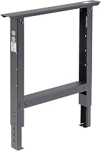 Global Industrial Adjustable Height Leg for 36" Bench, 27-7/8 to 35-3/8, Black