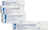 Henry Schein 200/Pack Non-Sterile Gauze Pads 4’’ x 4’’ for Wound Dressing Gauze Sponge-Pads for Wound Care - 8-Ply - 100% Cotton & Highly Absorbent - 10 Packs (200/Pack)