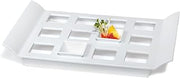 G.E.T. ML-292-W, San Michele Collection, White 18" x 13" Tray with 12 Square Slots for ML-257 (Qty, 1)
