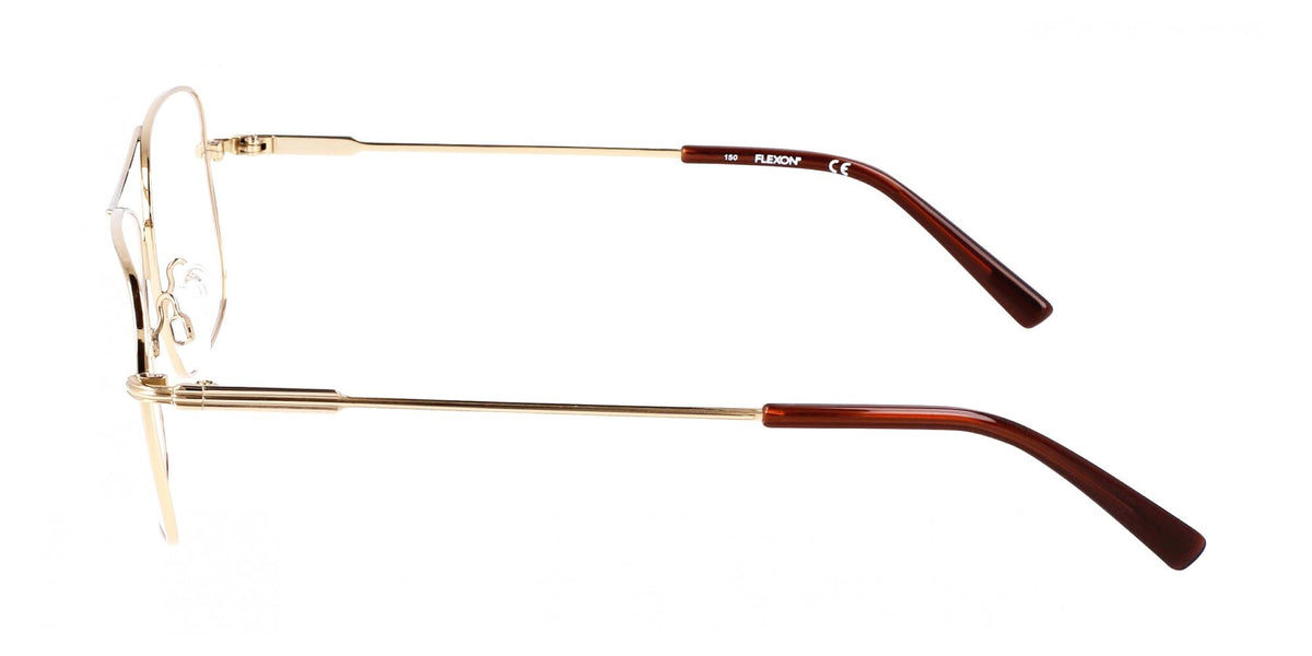 Eyeglasses H 6060 710 Shiny Gold by Flexon – 56/19/145, Cellulose, Shiny Gold, Model H6060