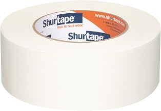 Shurtape DT 200 Premium Performance Grade Double-Coated Nonwoven Tissue Tape, 48mm x 50m, Glassine Liner, Case of 24 Rolls (232165)