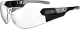 Ergodyne 59103 Skullerz SAGA Frameless Safety Glasses, Anti Fog Clear Lens Matte Black