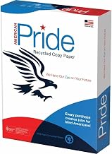 American Pride ASLAM851120 8.5 x 11 in. Recycled Copy Paper - White - Letter Size - Pack of 10