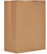 AJM Packaging Natural Kraft Squat Grocery Sack - 500 per case.