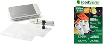 FoodSaver Vacuum Sealer Machine, Bags and Rolls for Airtight Food Storage