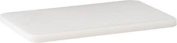 Winco 6" x 10" White Heavy-Duty Plastic Cutting Board | Dishwasher safe, Stain resistant, Minimizes dulling, Great for Charcuterie, Cheese, Appetizers and Buffet Displays