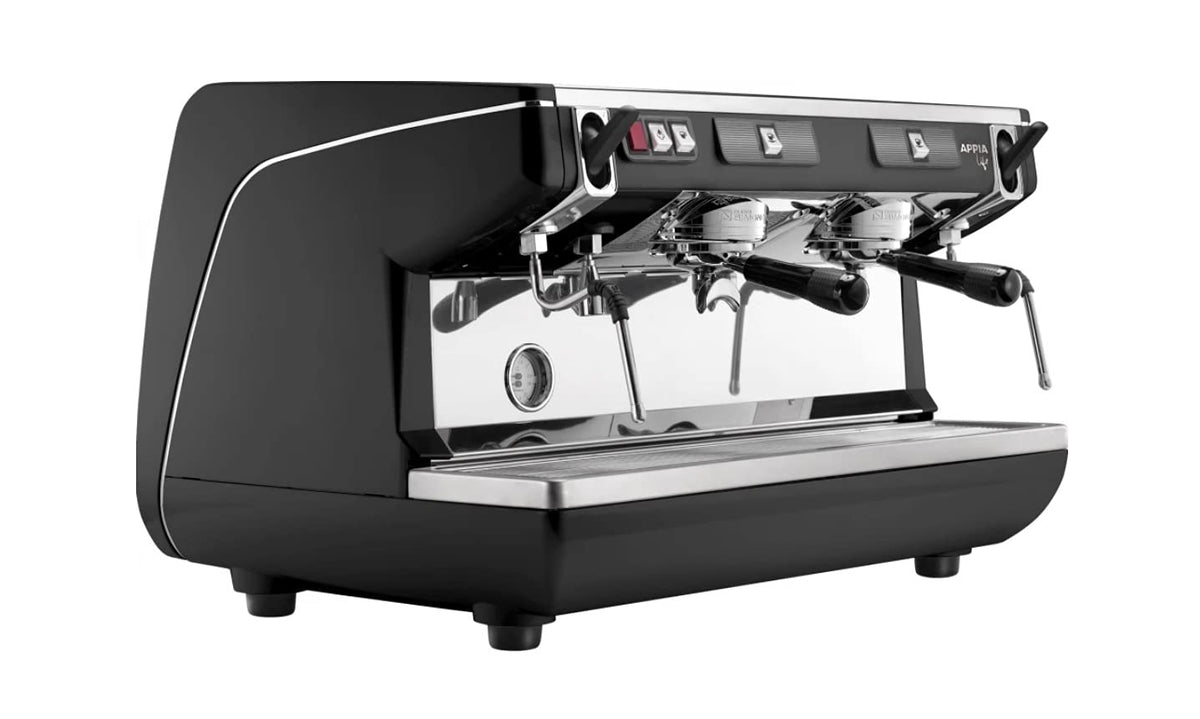 Appia Semi-Auto 2 Group Espresso Machine Mappia5Sem02Nd by Nuova Simonelli – 31 inches x 22 inches x 21 inches, 11 liters, Stainless Steel, BLACK, Model MAPPI13SEM02ND0002