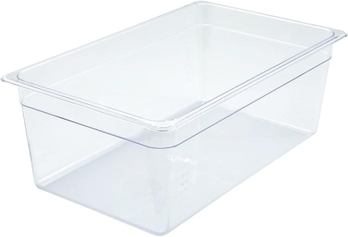 PC Food Pan by Winco – 8", 8.0 inches, Polycarbonate, Gray, Model SP7108