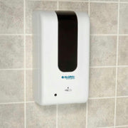 Automatic Dispenser for Hand Sanitizer/Liquid Soap by Global Industrial – 4.25"L x 6"W x 11"H, Plastic, White, Model PW-1406L