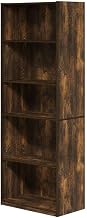 Furnifact Amber Pine Bookcase with Modern Design, Sturdy Wooden Construction, Elegant Storage Solution, Durable and Stylish for Living Room or Office