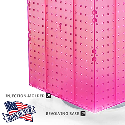 Azar Displays Pegboard + Hooks / Pink / 14 inches (W) x 14 inches (D) x 21 inches (H) Display Racks