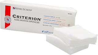Henry Schein Criterion Non-Woven Gauze Sponge, 4" x 4", 4-Ply, Non-Sterile, 200 Ct