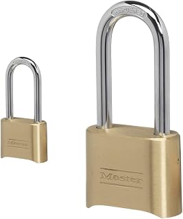 Master Lock Set Your Own Combination Padlocks with Extra Long Shackles